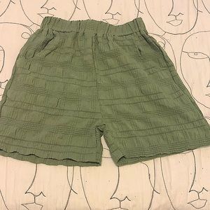 Kids green shorts